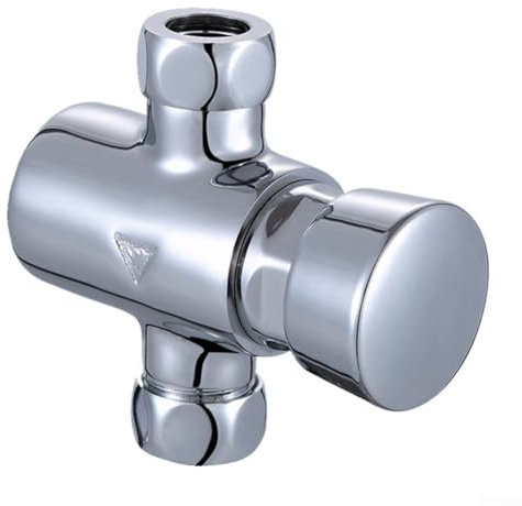 Wasserhahn Manuelles Duscharmatur, verchromtes Timer-Duschventil, stoßfest, zeitgesteuerter Durchfluss, für Fitnessstudio, Schwimmbad, Schule