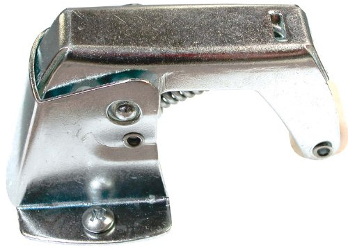Prime-Line K 5051 1-3/4 In. Zinc-Plated Steel Construction Screen Door Spring-Loaded Catch with No-Mar Rollers (Single Pack)