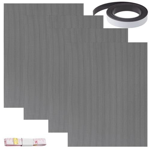 DAOKAI PVC-dammfilter för PC-hölje, 400 x 300 mm gör-det-själv PC-hölje dammfilter PVC dammtätt strömfilter skydd med magnetiska remsor dammskydd dator fläktgaller