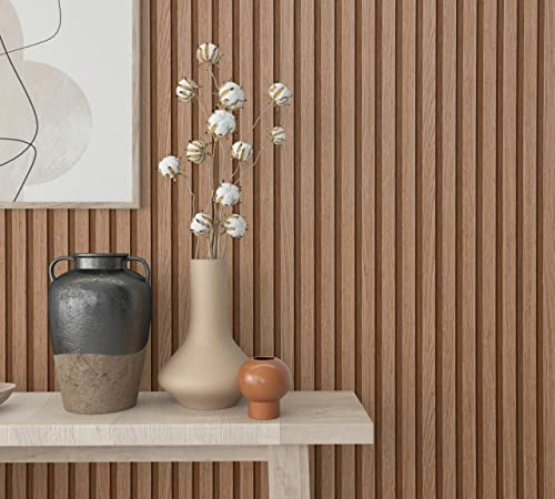 WALLCOVER Tapet, sepia, ränder, klassiska paneler, högkvalitativ fibertapet för vardagsrum, sovrum, 10,05 x 0,53 m