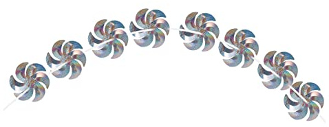 VICASKY 1 set di ruote a vento riflettenti per uccelli e uccelli spaventapasseri lunghi fili decorativi con ruote a vento per giardino ed efficace spaventapasseri per ambienti adatti agli uccelli
