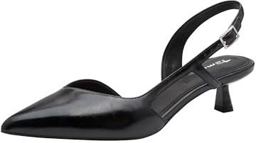 Tamaris décolleté slingback da donna con tacco a spillo nero 39 EU