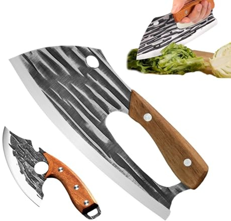 Köttklyver – 2-pack fjäderfäbenskärkniv, slakthackarblad, matlagningsutrustning | Professionellt skärhjälpmedel för matställen, BBQ-matlagning, matlagning och catering