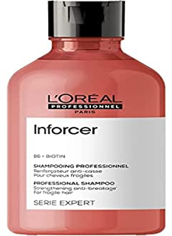 L'Oréal Professionnel Stärkendes Haarshampoo für trockenes und brüchiges Haar, Mit Vitamin B6 und Biotin, Serie Expert, Inforcer Shampoo, 300 ml
