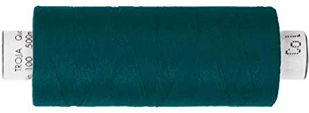 1 Rollen Troja Nähgarn a 500 m - Allesnäher Qualitätsgarn - unifarben, Petrol