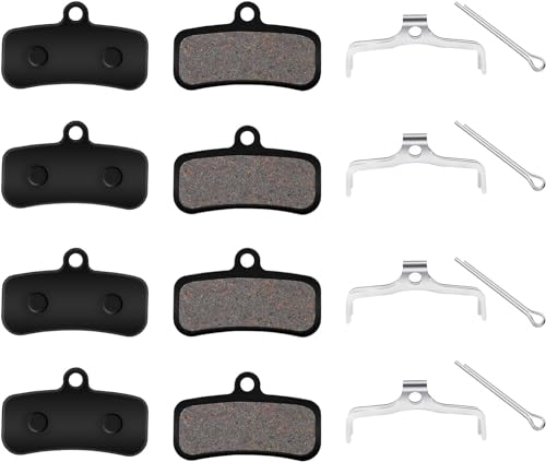 4 Pares de Pastillas de Freno de Disco de Bicicleta Semimetálicas para Saint BR-M810 Zee M640 XTR-M9120, Deore XT BR-M8020, BR-MT420, Tektro HD M745 TRP, SL, Slate T4, G-Spec Quadiem