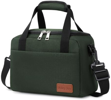 Riley Joy Borsa Termica per Pasto Portatile 8,5 L, da Picnic Impermeabile Isolata Con Tracolla Regolabile e Pieghevole per Bambini Adulti