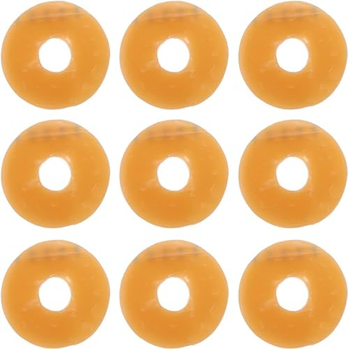 10Pcs Ostomy Barrier Rings and Strips - Skin-Friendly Barrier Tape for Stoma Care, Compatible with Ostomy and Colostomy Bags