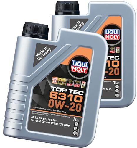 BandelOne enthält 2x1 L Liqui Moly TT 6310 0W20 Motoröl passend für B71 2010 Api Sp Acea C5 C6