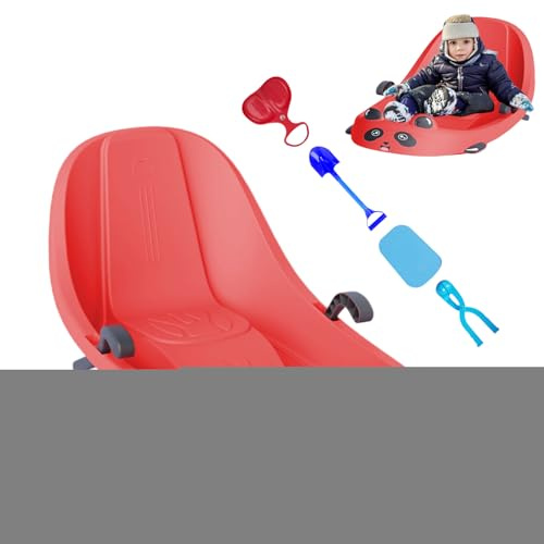 Toddler Sled,Winter Sport with Backrest | Toddler Sled with Built-in Brake | for Boys Girls Preschoolers Snowy Hills Park Backyard Playground
