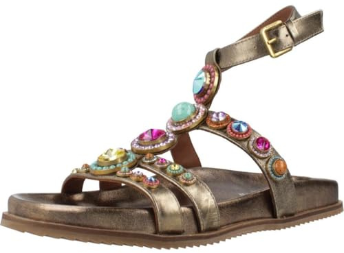 Kurt Geiger London Octavia Flexi Gladiator Oro Opnbwn Talla 41
