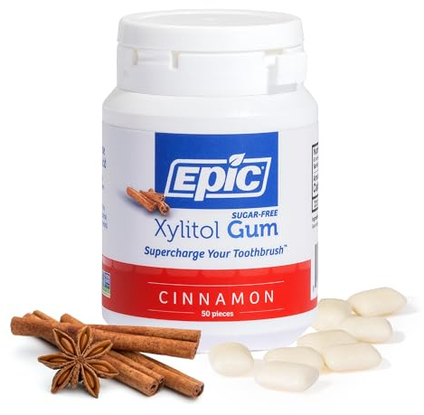 Epic Dental Xylitol Gum Cinnamon 50 Count
