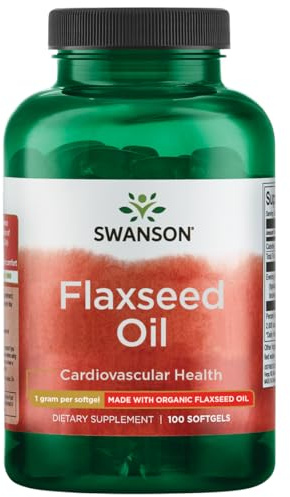 Swanson Flaxseed Oil (Omegatru) 1000 Milligrams 100 Sgels