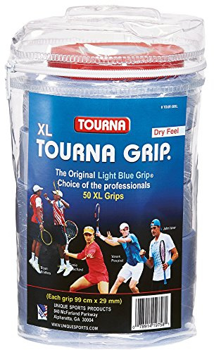 Tourna Grip XL Original Dry Feel Tennis Grip, Tour Pack of 50 Grips