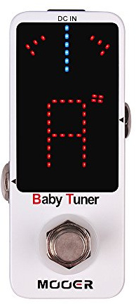 MOOER Tuner Pedal, Baby Tuner Guitar Pedal Mute Function Micro Tuner Tuning Pedal for Electric Instruments Electro-Acoustic Instruments