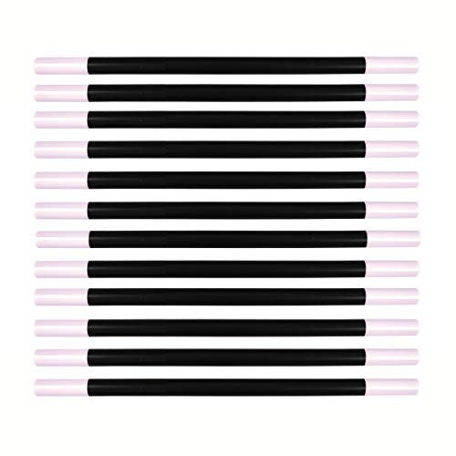 Lot de 12 baguettes magiques pour enfants - Noir et blanc - Pour costume de magicien de sorcière - Pour fête d'anniversaire