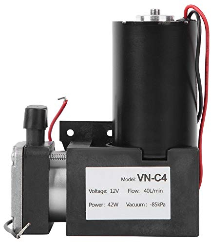 Mini vakuumpump, DC 12 V VN-C4 diameter borstlös stort flöde tyst membran vakuumpump mekaniskt tillbehör