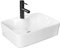 VBChome Waschbecken 49 x 38 Keramik Quadrat Waschtisch Handwaschbecken AUFSATZWASCHBECKEN WASCHSCHALE GÄSTE WC (KLW)