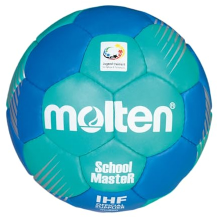 Molten Schoolmaster Handball, Green/Blue, 2