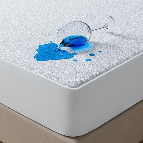 Utopia Bedding Protector Colchón 150 x 200 x 30 cm Impermeable, Certificación Oeko-Tex Funda Colchón, Cubre Colchón Transpirable, Elástico En Todo El Contorno