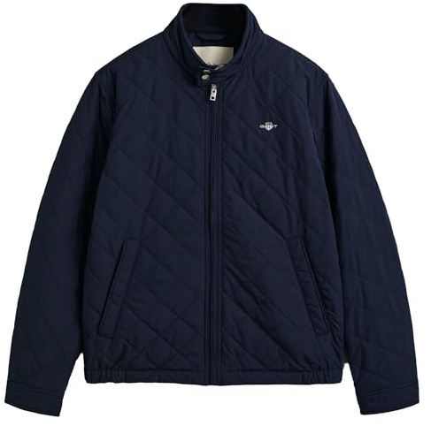 GANT Veste matelassée Coupe-Vent pour Homme - Bleu Evening, Bleu Nuit, L