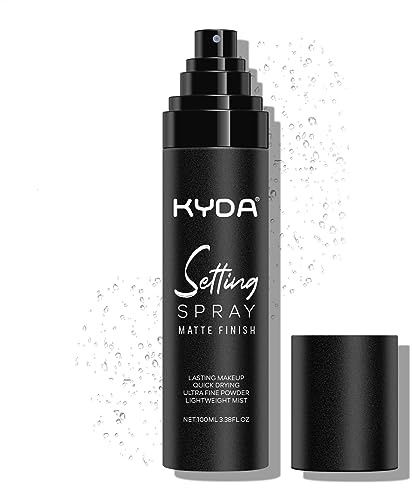 KYDA Makeup Setting Spray, Ultra-fine Lightweight Setting Mist, Infused with Niacinamide, Lasting Face Makeup Fixer Spray, Oil Control, Quick Drying, Adds Camellia Flower Extract, 3.38 Fl Oz