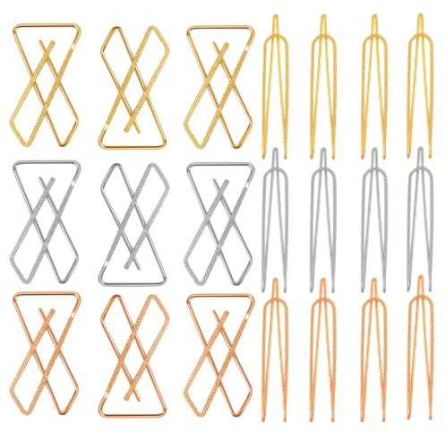 VAMA FASHIONS Clip on Sarees Pleats Pin Brooch Coat Dress Gown Shawl Bridal Safety Saree Pins for Women - 21 Sareepin (Saree Pin for Pleats)
