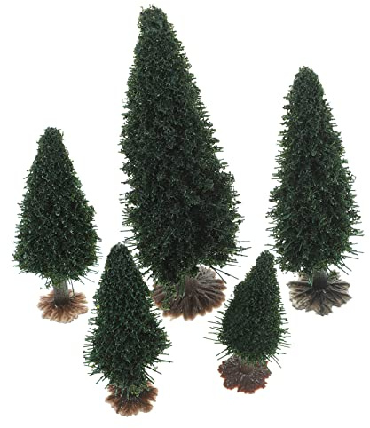 VILLFUL 15pcs Miniature Model Trees Deciduous Trees for Outdoor Scenery Fine Workmanship