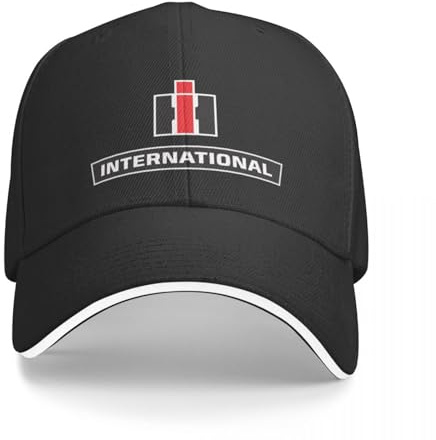 CWCMZDH IH Fan Club International Rouge tracteurs Casquette de Baseball Casquette de Camionneur Anime Chapeau Femmes Plage Hommes