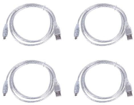 KEALBAUS 4 1,5 m USB till IEEE 1394 4-stifts Firewire DV adapter kabelomvandlare för PC-kamera