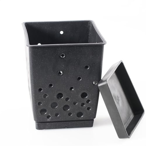 Kerafactum Bestickhållare bestickkorg för diskmaskin 2 delar | bestickkorgar avtagbar botten BPA-fri konisk | droppbehållare arrangör för kontor besticktork | bestickkorg koger korgar