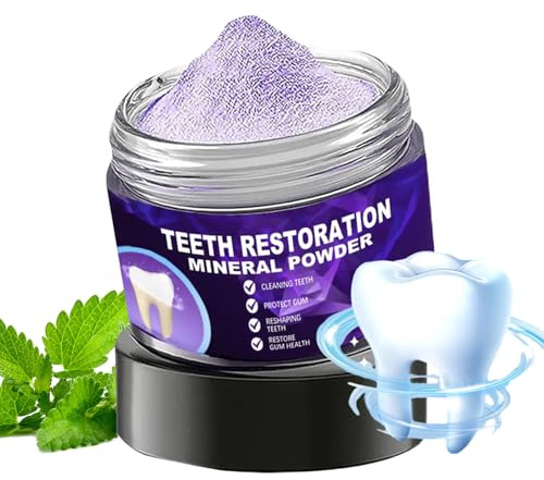 Vhjlfig Polvere Dentale Naturale - Pulizia Profonda Denti - Dentifricio in Polvere Riparazione Immediata 50G per Igiene Casa Cura Personale Bagno Routine Mattutina Viaggio