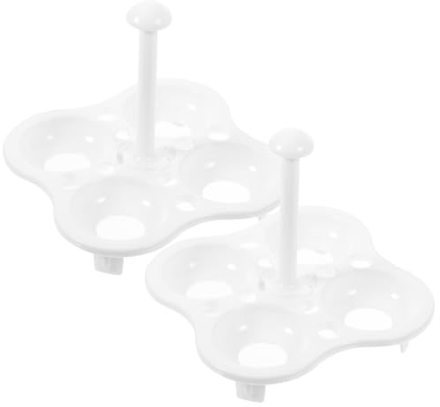BESPORTBLE 2 piezas de cocción al vapor resistente al calor, soporte para huevos, resistente al calor y reutilizable, utilizable para cocina, oficina y gastronomía para una conservación cuidadosa de