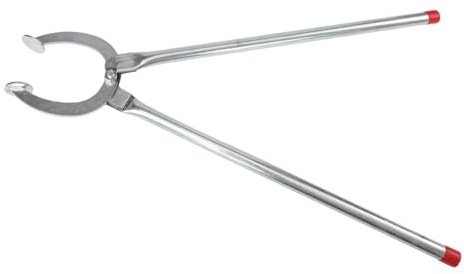 Greenhouse Quilt Clamp Metal Drag Tool with Rubber Grip for Safe Adjustment of Garden Coverings and Quilts in Farming