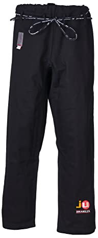 Ju-Sports Judohose 180 Brasilia Schwarz I Massive Judohose mit klassischem Schnürbund mit spezieller Kordel I 100% Baumwolle I Auch für Sportarten wie Karate UVM.