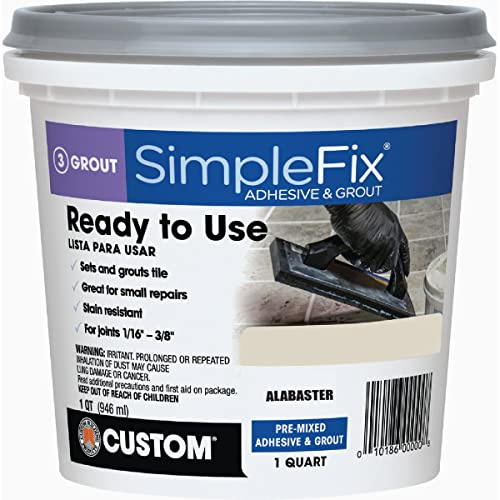 Custom Building Products SimpleFix Indoor Alabaster Grout 1 qt.