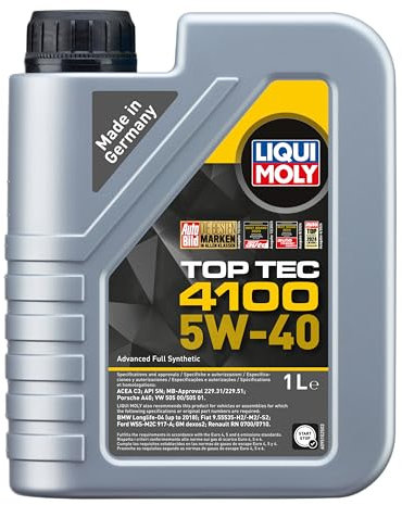 LIQUI MOLY | Top Tec 4100 5W-40 | 1 L | Oli motore | Tecnologia sintetica | SKU: 9510