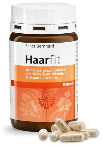 Sanct Bernhard Haarfit-Kapseln mit Goldhirseextrakt, Biotin, Zink & Pantothensäure 120 Kapseln