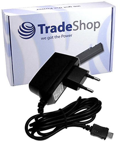 Trade-Shop Netzteil Ladegerät Ladekabel Adapter Micro-USB passend für Sony Ericsson Xperia Miro Neo V P ST22i Pepper MT27i S LT26i Sola MT27i T LT29i U ST25i W100i Aspen Walkman WT13i WT19i