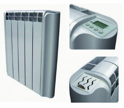 Radiador eléctrico digital de baja inercia térmica 6 elementos 800w