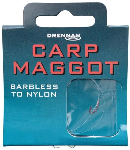 Drennan Carp Maggot Hooks To Nylon Barbless 20 To 3lb Qty 8