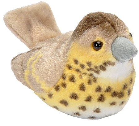 Wild Republic BIRD19497 Song Thrush Plüschtier, M, Gelb