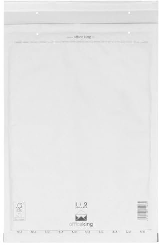 200 vadderade väskor fraktväskor bubbelkuvert I9 (320 x 455 mm) vit