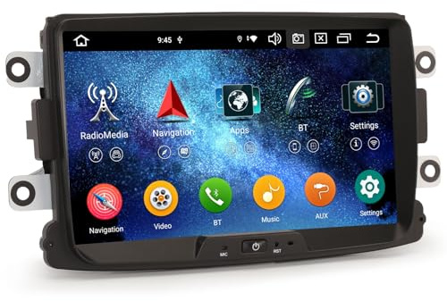 8 4+64Go Android 16 Autoradio pour Dacia Sandero Duster Logan Dokker Lodgy