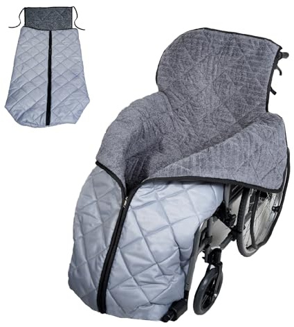 LPRYAO Saco de pies para silla de ruedas, 143 cm, tamaño grande, para silla de ruedas, manta para usuarios de sillas de ruedas, para adultos, saco de invierno para silla de ruedas, saco de invierno