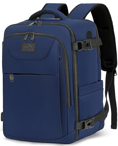 LYNXCHER Mochila-Viaje-Cabina-Avion-40x20x25-para Ryanair-Mochila de Viaje Equipaje de Mano Pequeñas Mochila 20L de Mano Bolso Viaje Hombre Mujer para Portatil de 14 Pulgadas Azul oscuro