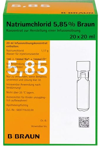 NATRIUMCHLORID 5,85% Braun MPC Infusionslsg.-Konz. 20X20 ml