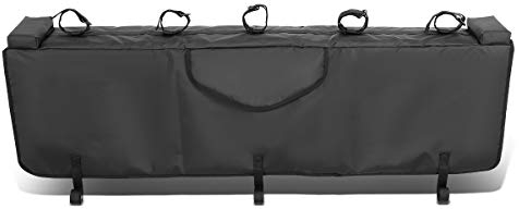 DNA MOTORING TGP-XS 53 W Pickup Truck Tailgate Bike Pads Rack Cover Protection Mat with Handle Flap for MTB Bike Carrier Bicycle,Black
