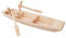 EXCEART DIY Holz Boot Modell Holz Segelboot Handwerk kleines Modell Angeln Boot Schiff Dekorieren 1 Stück