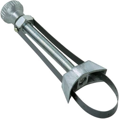 AUTOZOCO Llave de Cinta de Metal Universal para Filtro de Aceite, Llave de correa para filtro de aceite, Llave de filtro de aceite ajustable, Ajustable a filtros de aceite con diámetro de 65 a 110 mm